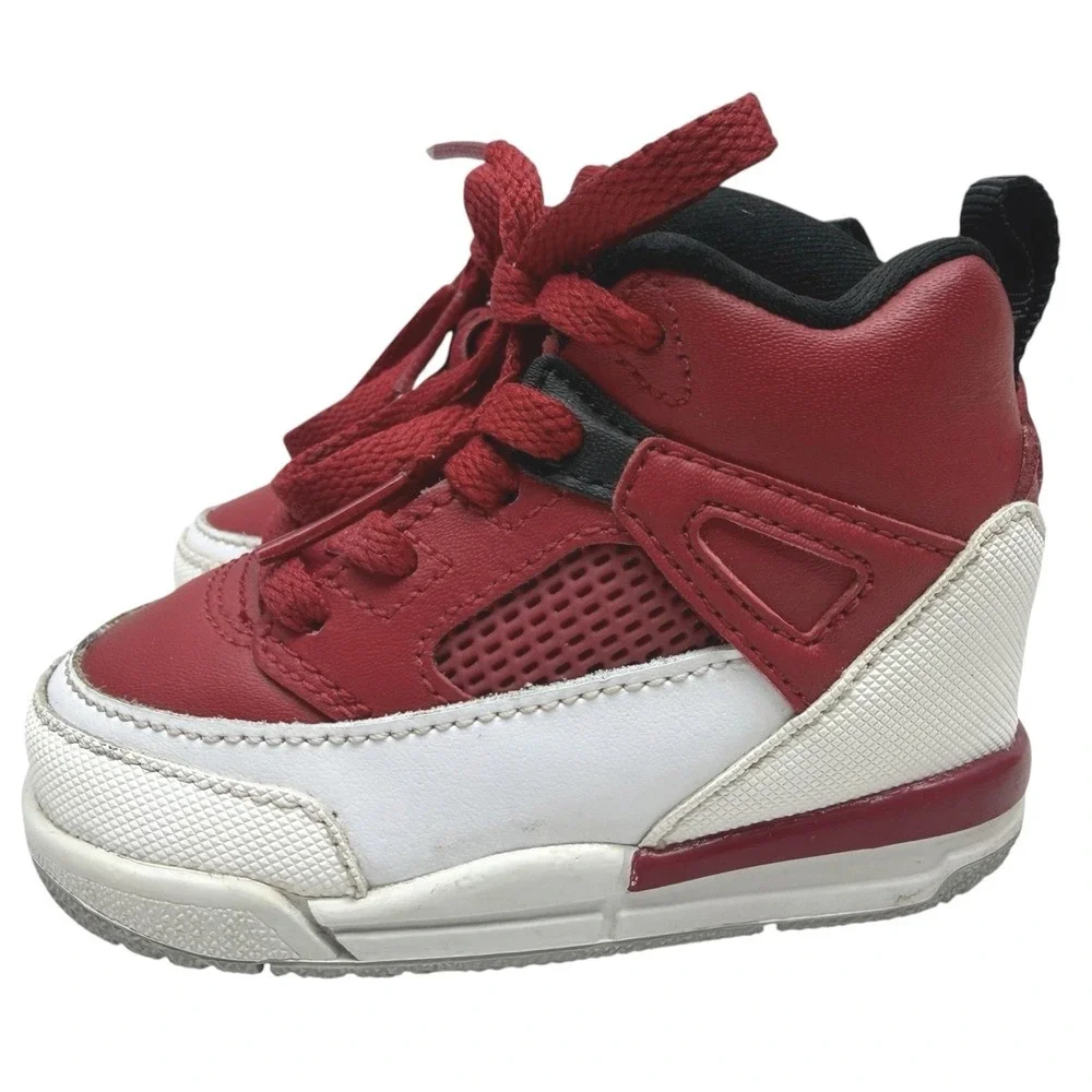 Nike Jordan Toddler Red White High Top Sneakers Shoes Kids Size 4C Used